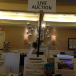 image of live auction sign
